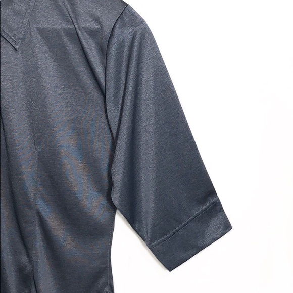 <NWOT>Gray Button-Up Shirt - Picture 5 of 5